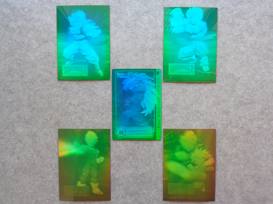 BANDAI アマダ ドラゴンボール カードダス 3D ホログラム 5枚セット Total No.1000到達記念CP 孫悟空 孫悟飯 ベジータ 孫悟天&トランクス拍卖