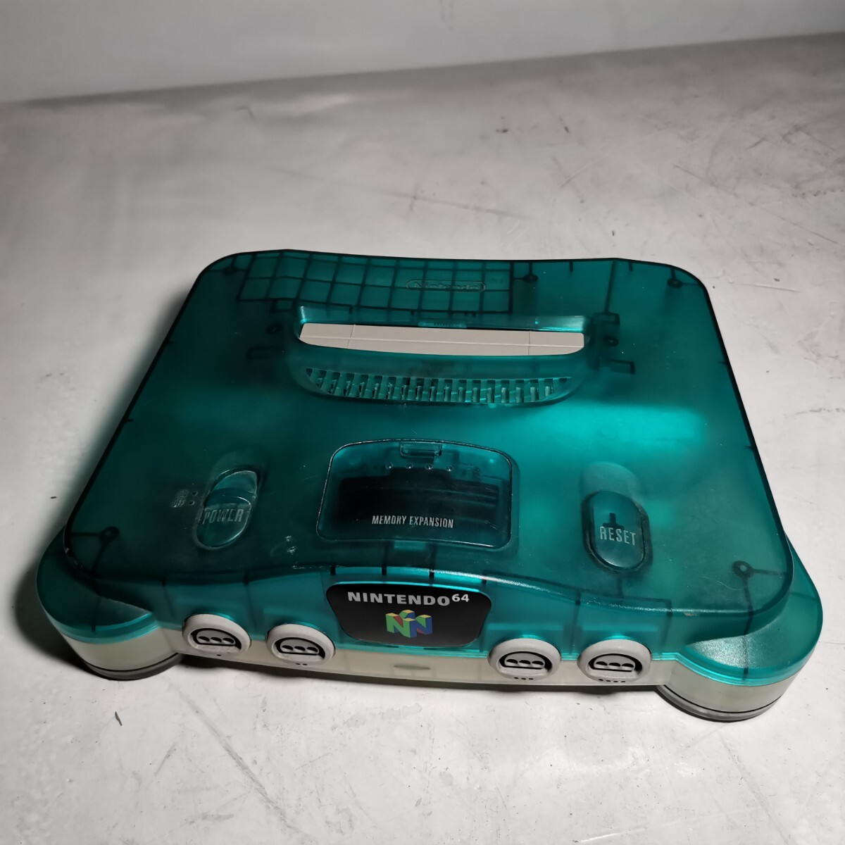 NINTENDO 64 NUS-001 クリアブルー ゲーム機本体のみ ジャンク扱い拍卖