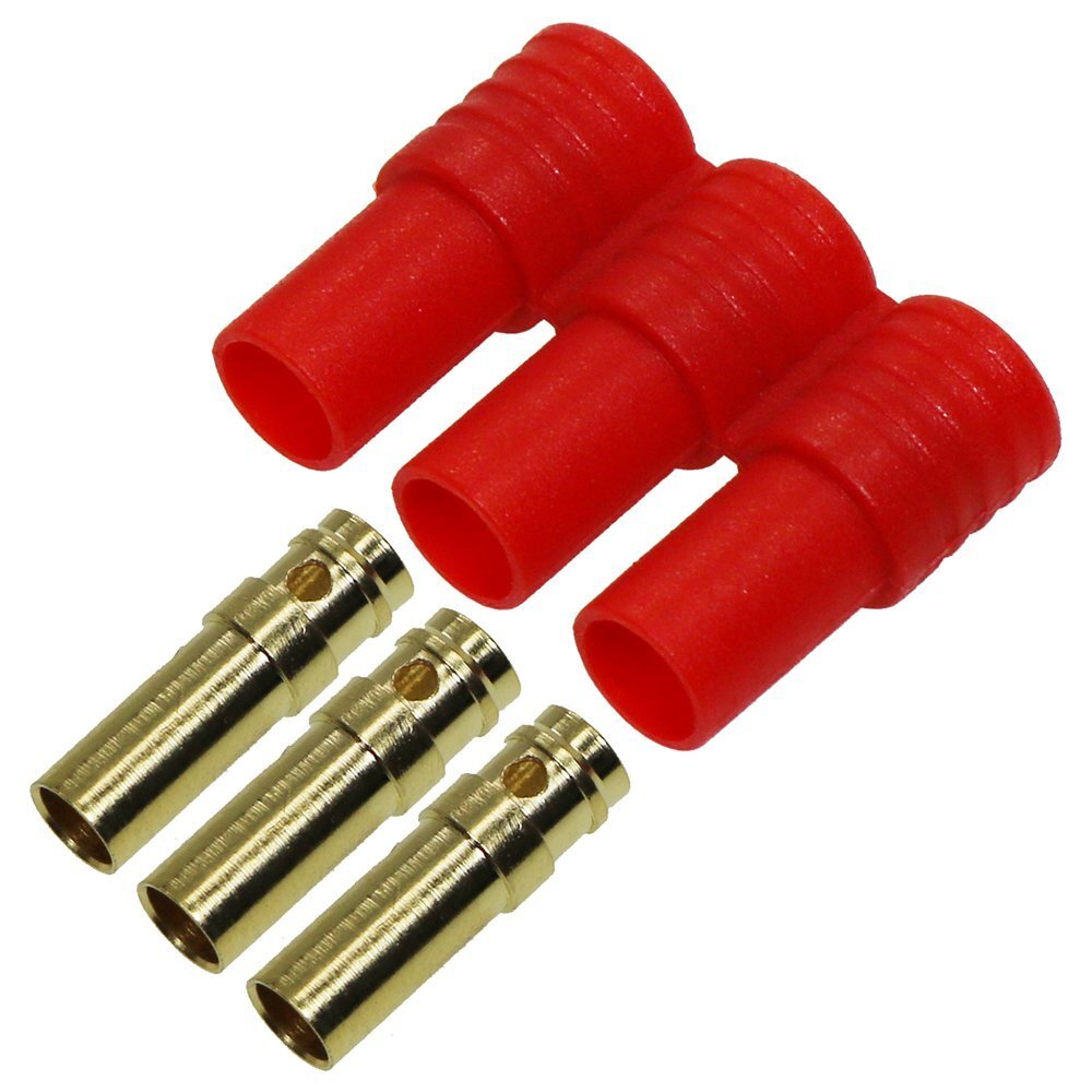 送料無料 イーグル ブラシレスモーター接続コネクター 3.5mm メス3pcs ハウジング付 #3366U拍卖
