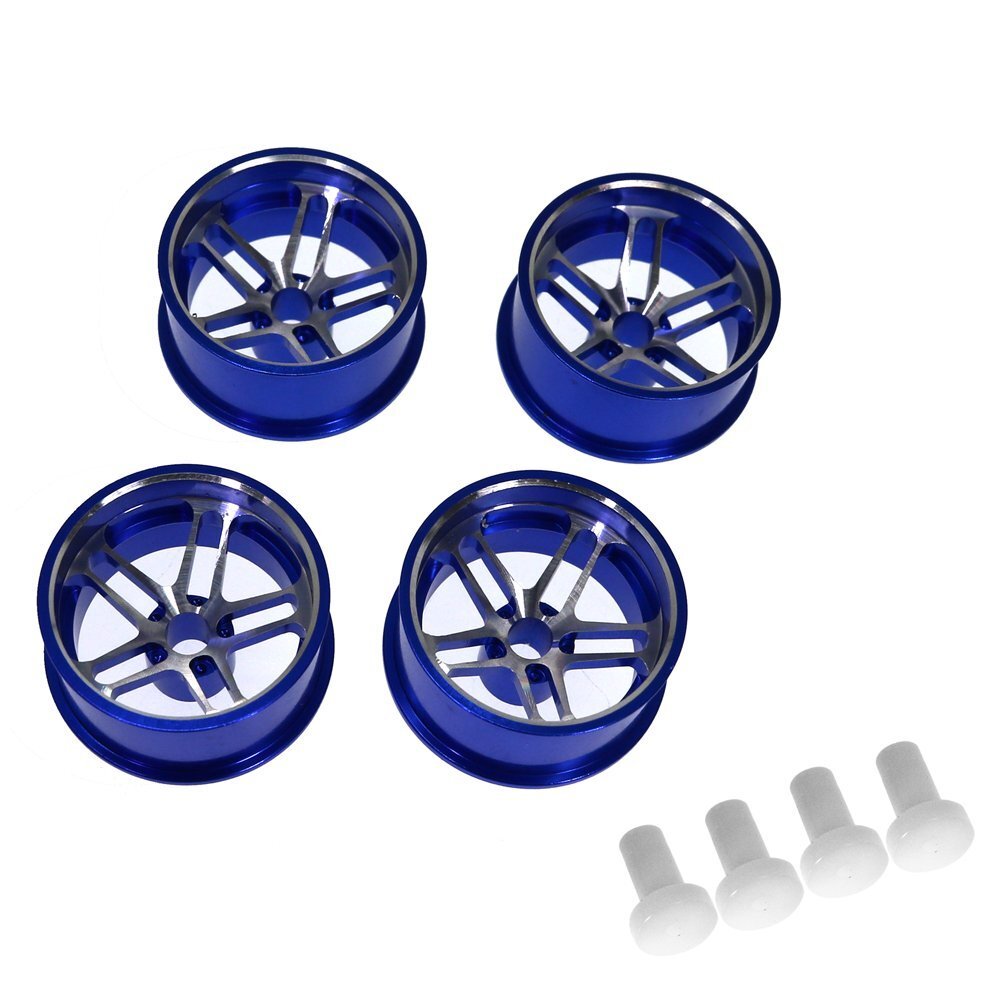 送料無料 イーグル SP軽量デュアル5スポーク大径ホイルV2:ミニ四駆用 #MINI4-W006V2-BL拍卖