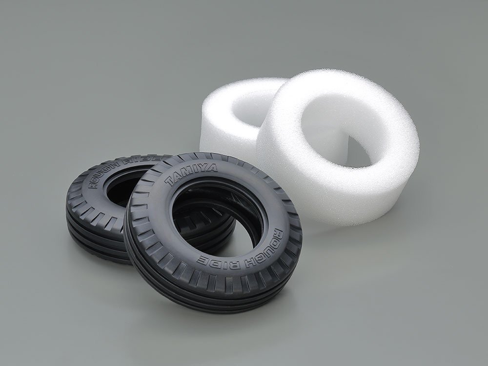 タミヤ SP.1716 「ラフライド」リブタイヤ (インナースポンジ付) 2本 #51716拍卖