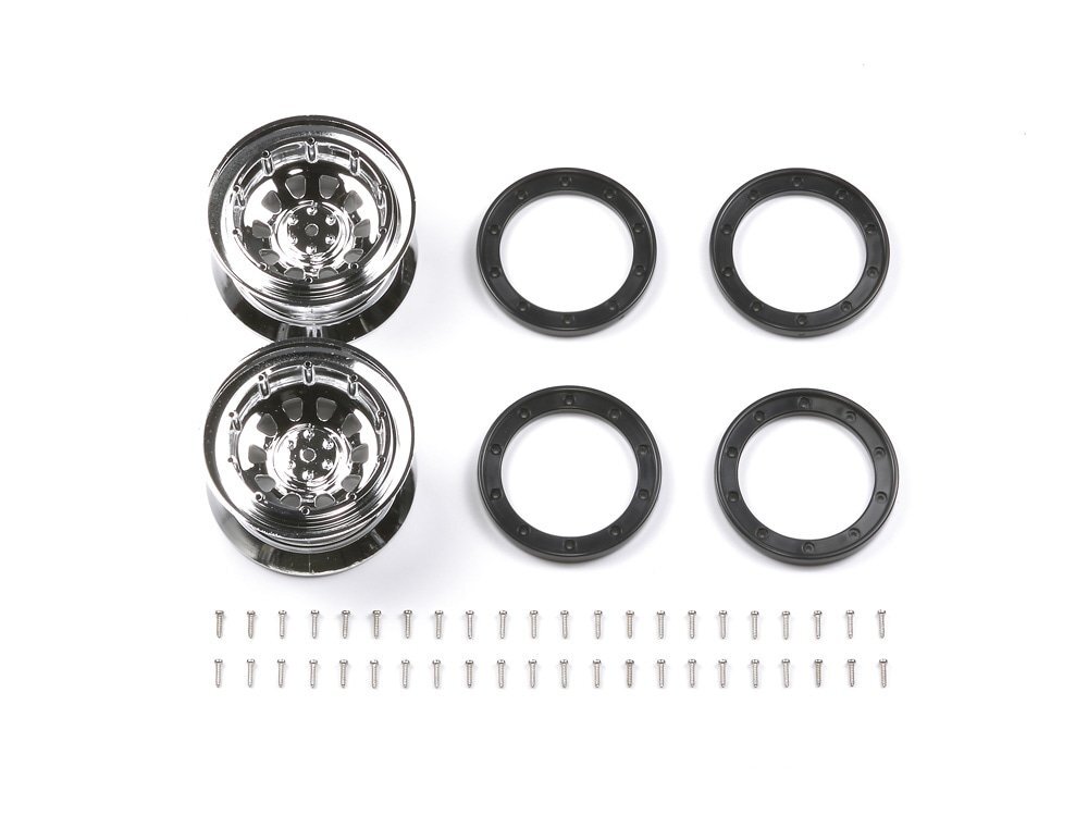 タミヤ OP.1101 CR-01 メッキスタンダードホイール(オフセット0)2本 #54101拍卖