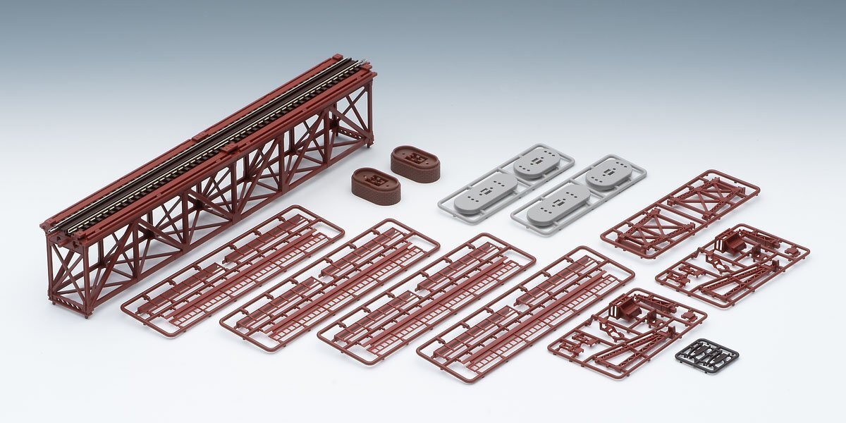 TOMIX 上路式単線トラス鉄橋S280(F)(赤)(レンガ橋脚・2本付) #3266拍卖