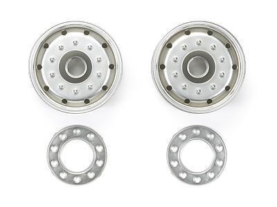 タミヤ TROP.20 マットクローム 30mmタイヤ用セミワイドホイール #56520拍卖