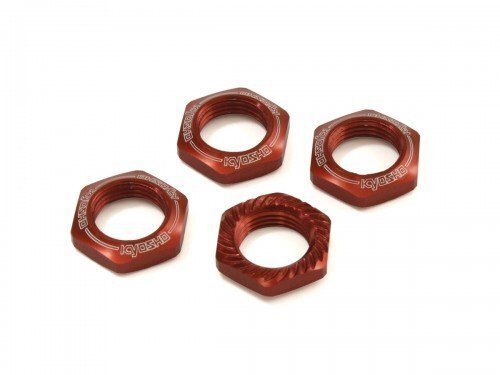 送料220円 京商 ホイールナット(レッド/4入/セレーション付) IFW472R拍卖