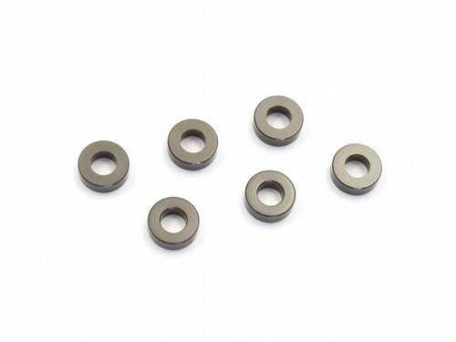送料220円 京商 アルミカラー (3x6x2mm/ガンメタリック/6pcs) #W0142GM拍卖