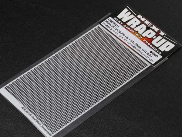 送料220円 ラップアップ REAL 3Dグリルデカール130x75mm(ハニカム) #0005-01拍卖