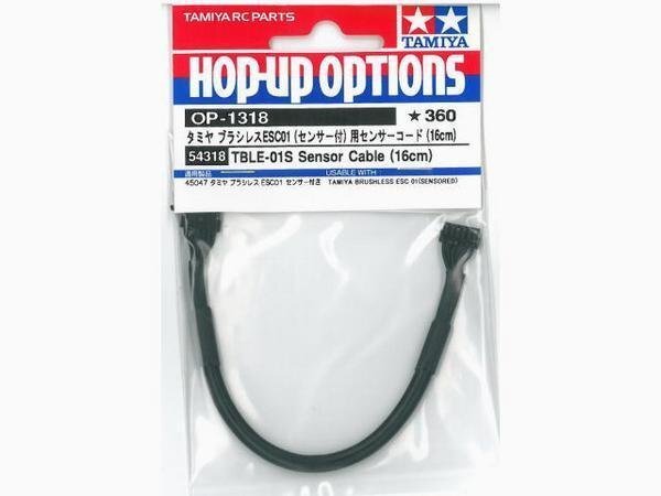 送料220円 タミヤ OP.1318 ブラシレスESC用センサーコード(16cm) #54318拍卖