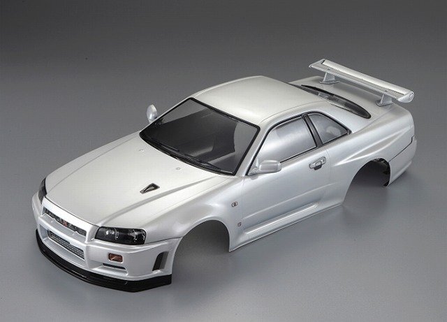 Killerbody 1/10 NISSAN スカイライン BNR34 (パールホワイト) 完成ボディ #48644拍卖