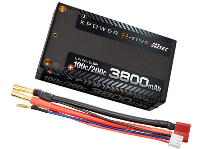 送料220円 ハイテック XPOWER R-SPEC Li-Po 7.4V 3800mAh 100C/200C #XPR3800S-B拍卖