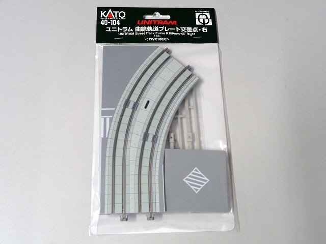 送料無料 KATO Nゲージ ユニトラム曲線軌道プレート交差点・右 #40-104拍卖