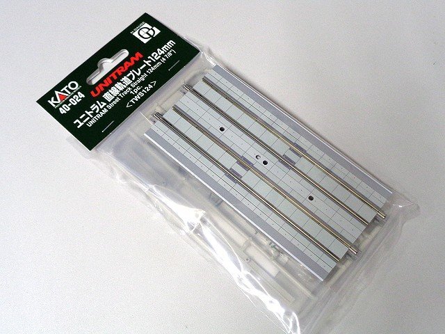 送料無料 KATO Nゲージ ユニトラム直線軌道プレート124mm #40-024拍卖