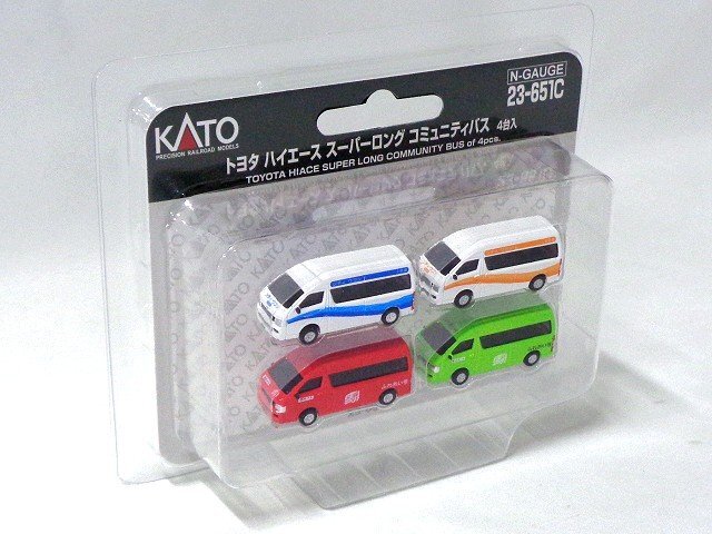 KATO トヨタ ハイエース スーパーロング コミュニティバス(4台入) #23-651C拍卖