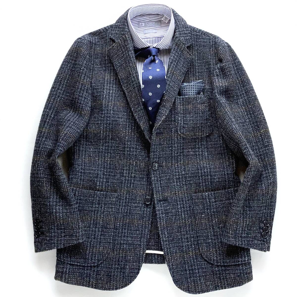 秋冬ハリス★【英】ハリスツイード×アーバンリサーチ 40 D’sh ジャケット チェック SS72拍卖