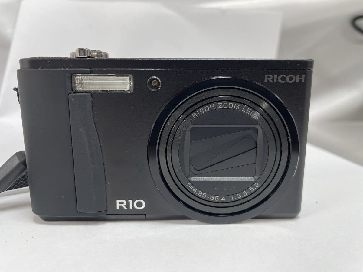 JLPB1-51113W2 レンズ状態クリア RICOH R10 (ブラック) リコー コンパクトデジタルカメラ DIGITAL バッテリー付き拍卖
