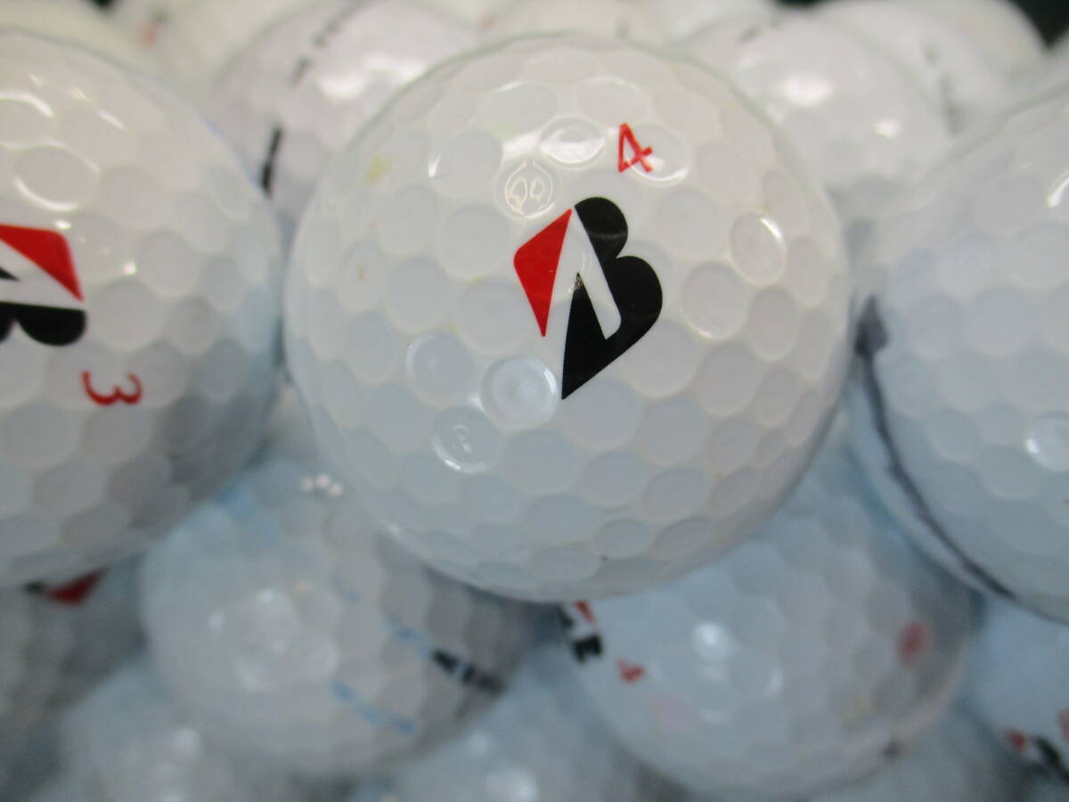 9672【特A2級】ブリヂストン BRIDGESTONE/Bマーク TOUR BX 年式混合ボール コーポレートカラー 50個拍卖