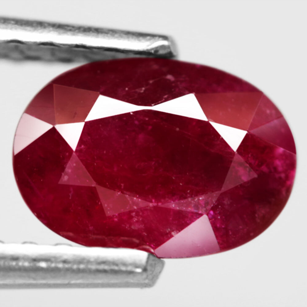【天然ルビールース 0.90ct:7868】タンザニア産 Natural Ruby 裸石 標本 鉱物 宝石 コランダム jewelry Tanzania拍卖