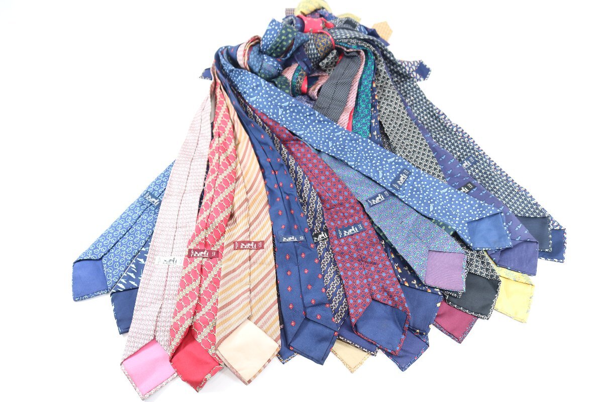 【30点】HERMES エルメス ブランド ネクタイ 柄物 装飾 ファッション 小物 メンズ 紳士 まとめ売り 2896-BY拍卖