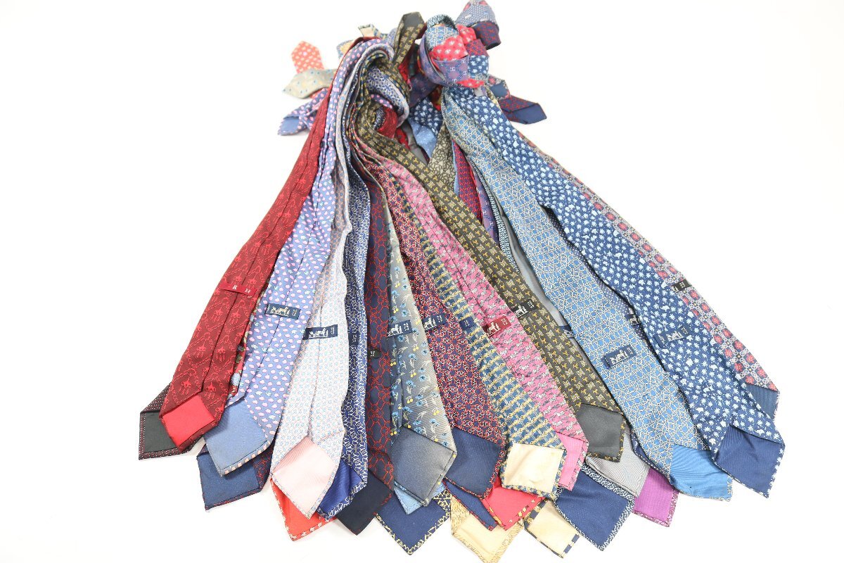 【30点】HERMES エルメス ブランド ネクタイ 柄物 装飾 ファッション 小物 メンズ 紳士 まとめ売り 2897-BY拍卖