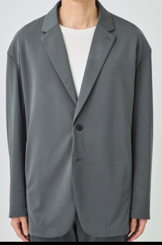 アタッチメント ドロップショルダー ストレッチ ジャケット グレー 1 拍卖