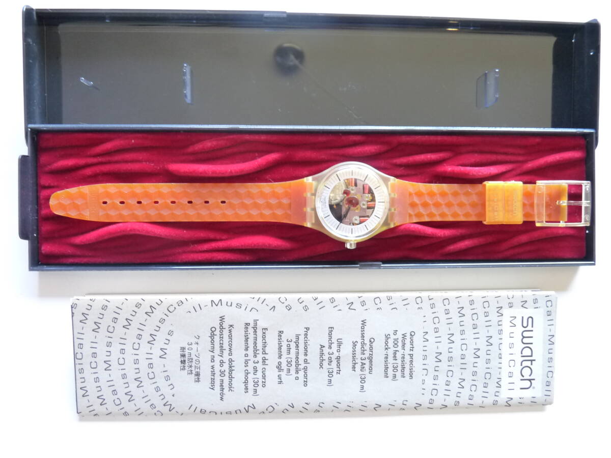 未使用 電池交換済 スウォッチ Swatch ミュージコール MUSICALL 1996年モデル ADAM 品番SLZ106拍卖