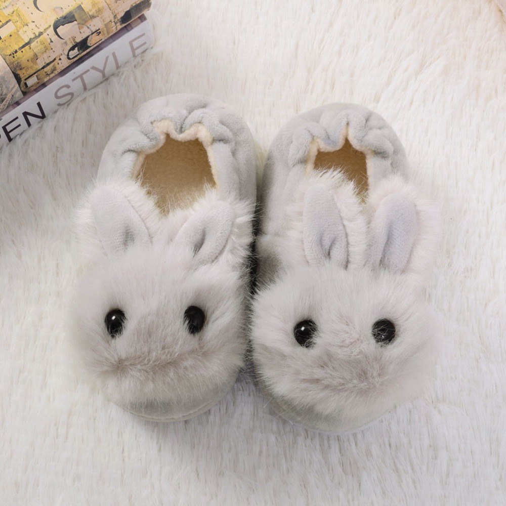 ☆ グレー ☆ 15.5cm ☆ 秋 冬 キッズ ルームシューズ gslipper4927 ルームシューズ 子供 もこもこ スリッパ 冬 秋冬 キッズ こども 子ども拍卖