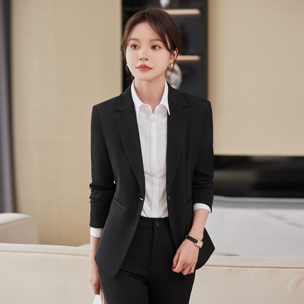 ☆ ブラック ☆ XL ☆ ビジネススーツ パンツスーツ セットアップ レディース レディース スーツ セットアップ ビジネス レディーススーツ拍卖