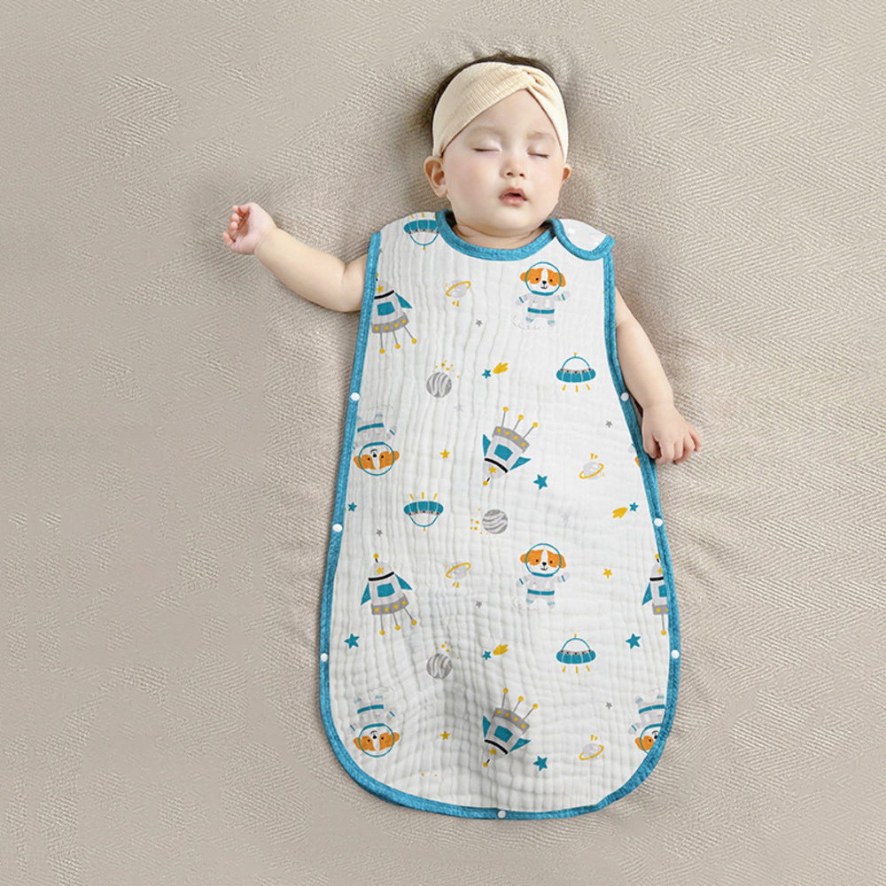 ☆ F×宇宙 ☆ XL(1-6歳) ☆ 6重ガーゼスリーパー 綿100% 通年用 ガーゼスリーパー 6重 スリーパー ガーゼ ベビースリーパー拍卖