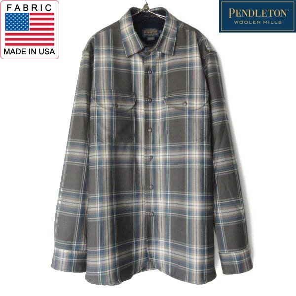 未使用品 PENDLETON チェック柄 ウールシャツ L トーマス・ケイ・コレクション ペンドルトン アメリカ製生地 D152-14-0001ZV拍卖