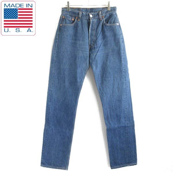 1996年製 USA製 リーバイス501 薄ヒゲ落ち ジーンズ 実寸W29 デニム ジーパン 90s アメリカ製 ビンテージ D148-21-0086ZTWN拍卖