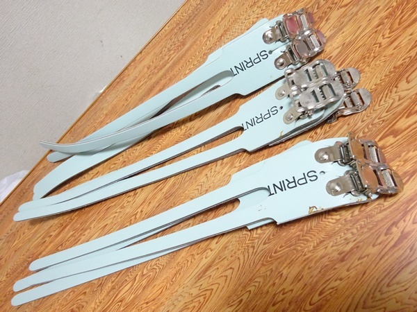 ▲新品 イタリア製 トゥーストラップ 3ペアセット ビンテージ? バックル裏にMADE IN ITALY刻印あり▲980 拍卖