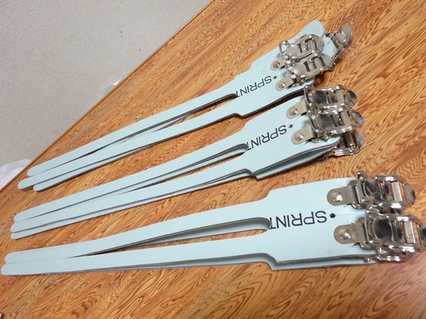 ▲新品 イタリア製 トゥーストラップ 3ペアセット ビンテージ? バックル裏にMADE IN ITALY刻印あり▲980拍卖