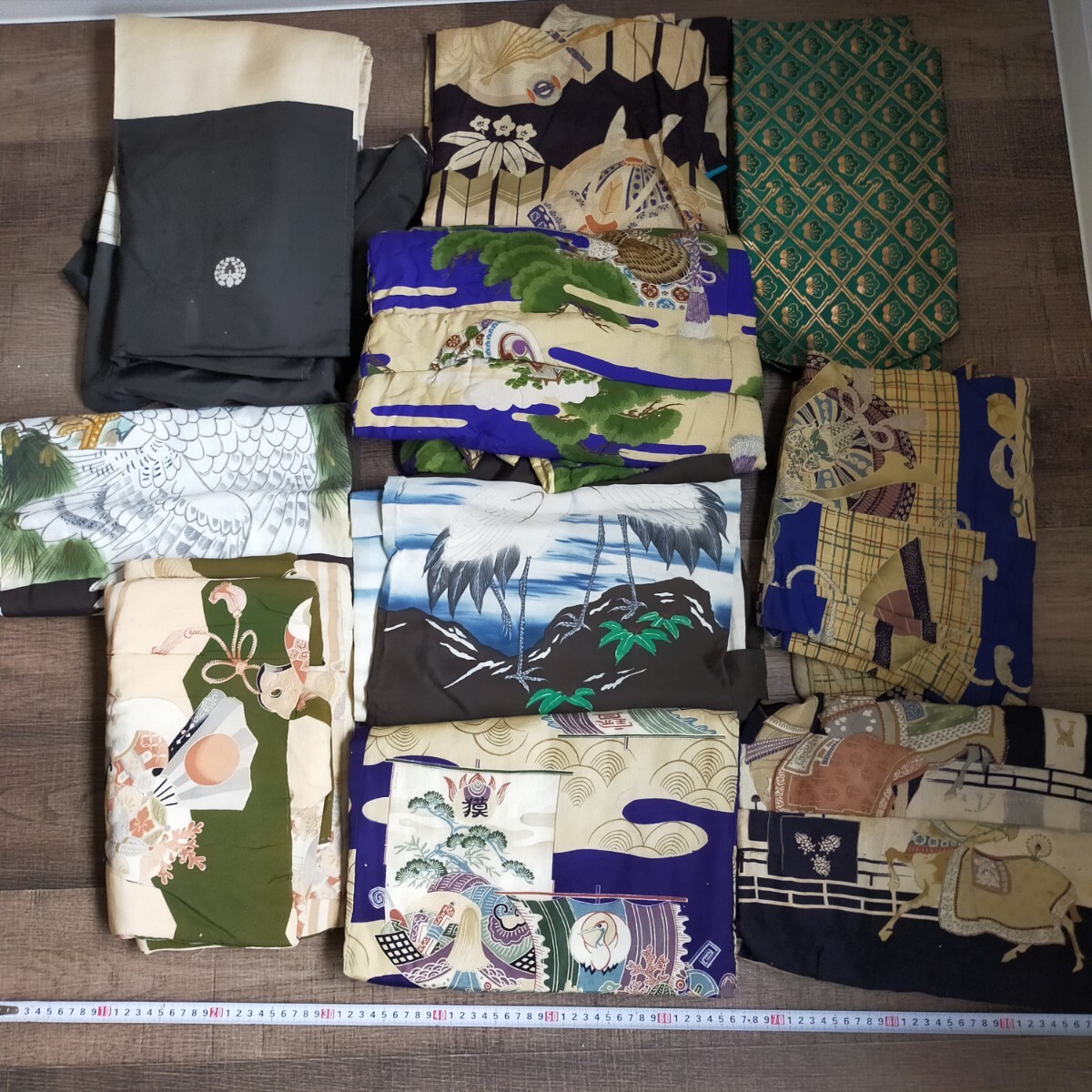 す3695 男の子 着物 アンティーク 生地 まとめ売り 和服 和装 小物リメイク素材 ハンドメイド 布地 当時物 キッズ 子供拍卖