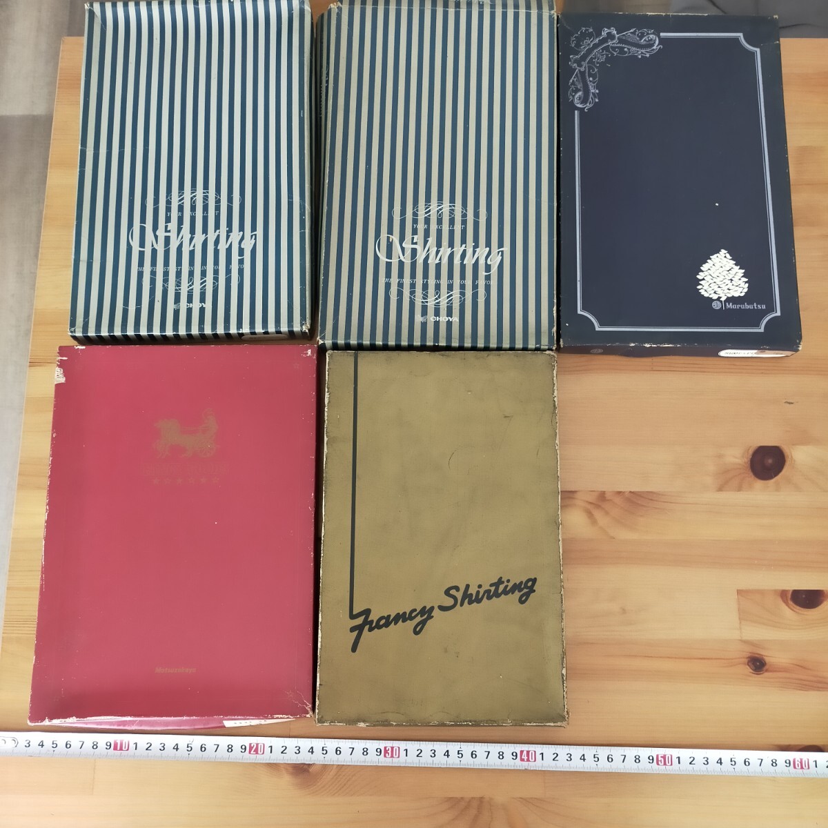 す3778 未使用 ワイシャツ 生地 お仕立券付 期限切れ 長期保管品 松坂屋 まとめ売り Yシャツ拍卖