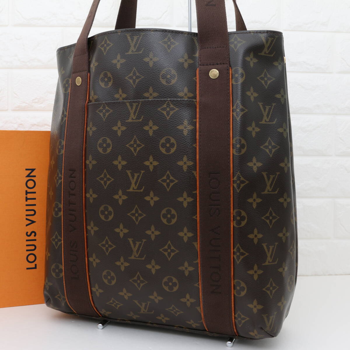 LOUIS VUITTON ルイヴィトン モノグラム カバ ボブール M53013 トートバッグ ビジネスバッグ 大容量 肩掛け ブラウン メンズ レディース拍卖