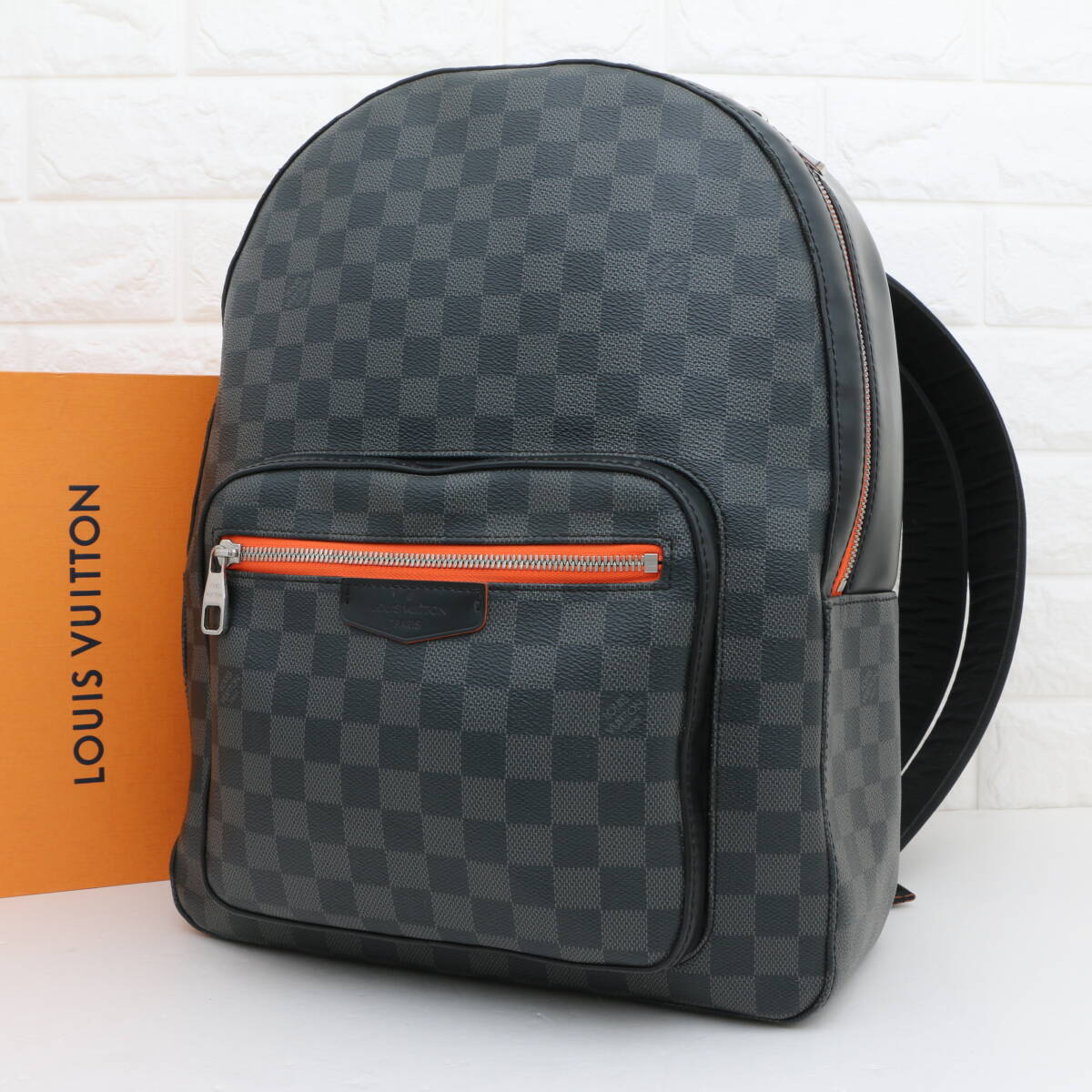 RFID搭載 LOUIS VUITTON ルイヴィトン ダミエ グラフィット ジョッシュ N42403 リュック バックパック ビジネス レザー メンズ レディース拍卖