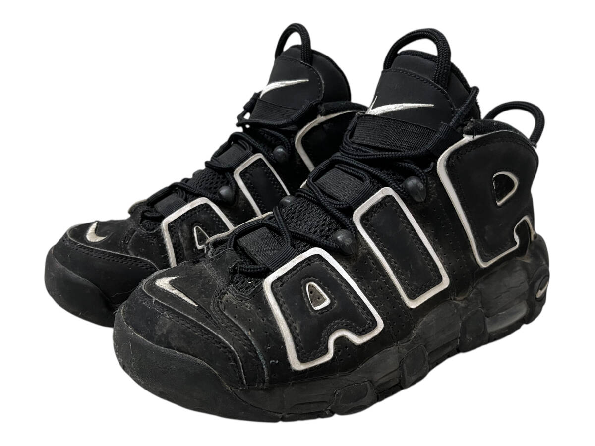 NIKE (ナイキ) AIR MORE UPTEMPO OG GS モア アップ テンポ ハイカットスニーカー 415082-002 23.5cm US4.5Y ブラック キッズ/006拍卖