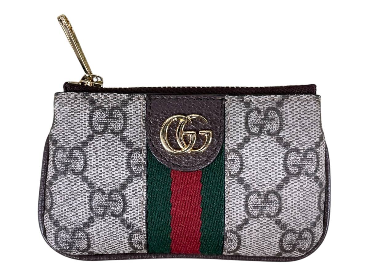 GUCCI (グッチ) オフィディア コインケース GG スプリーム イタリア製 671722 総柄 レディース/025拍卖
