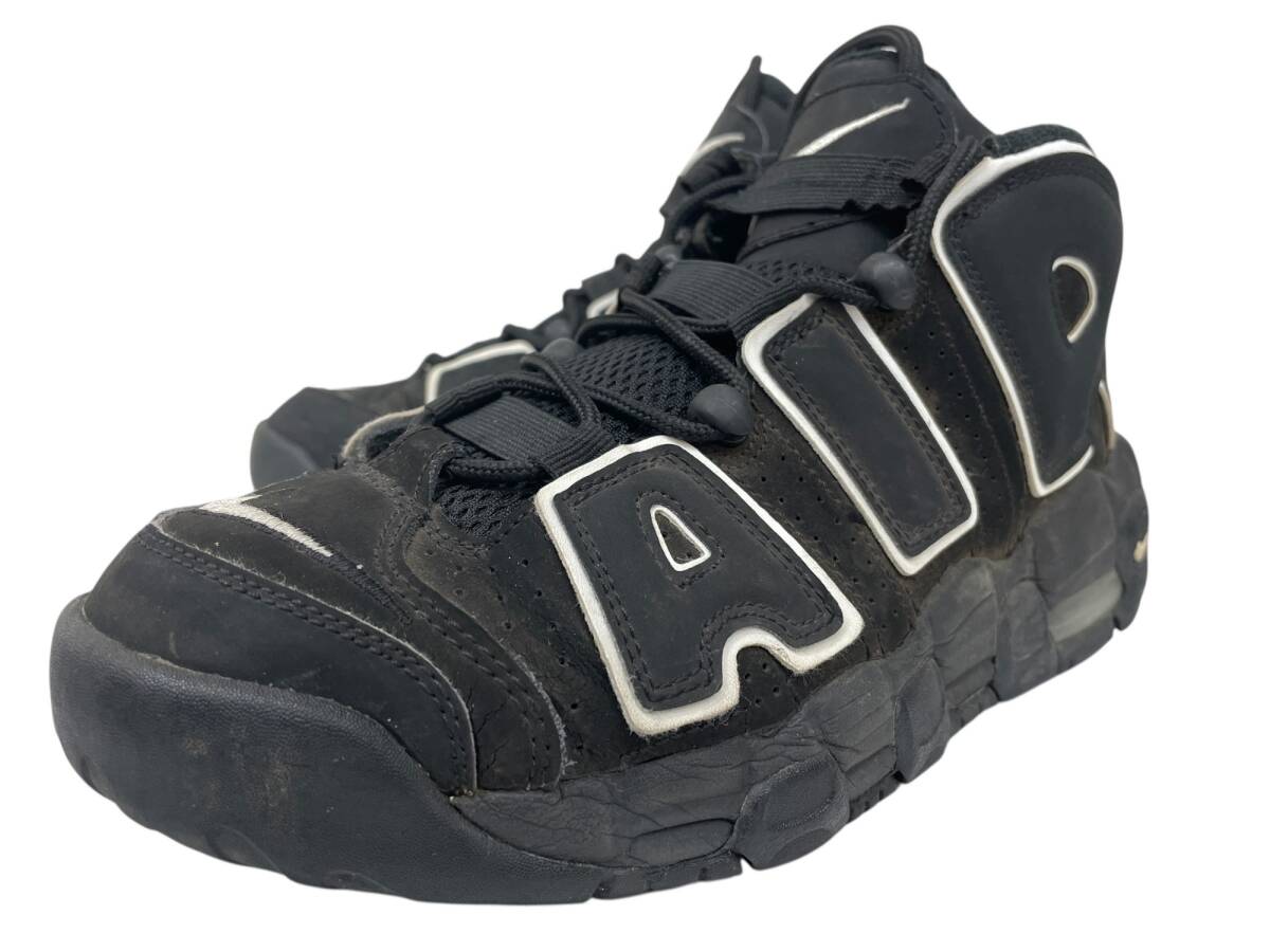 NIKE (ナイキ) AIR MORE UPTEMPO GS エア モア アップテンポ ハイカットスニーカー 415082-002 25cm US7Y ブラック キッズ/045拍卖