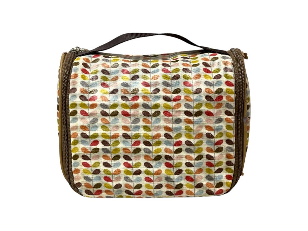 Orla Kiely (オーラカイリー) フック付きトラベルポーチ パッキングバッグ 小物入れ 収納ケース ベージュ 雑貨/025拍卖