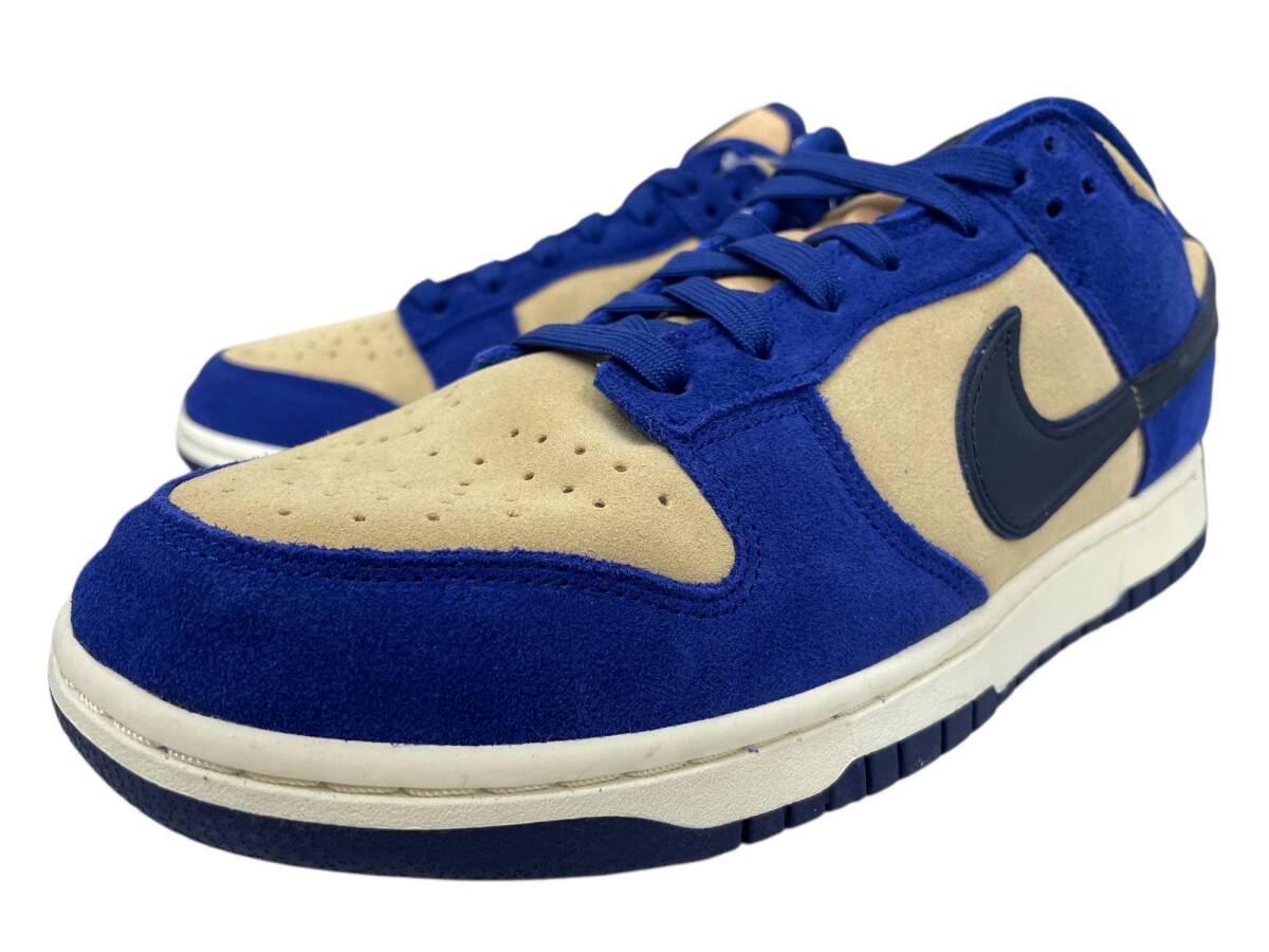 NIKE (ナイキ) WMNS DUNK LOW LX ダンクロー スエード DV7411-400 28.5cm US11.5 ブルー×ベージュ メンズ/104拍卖