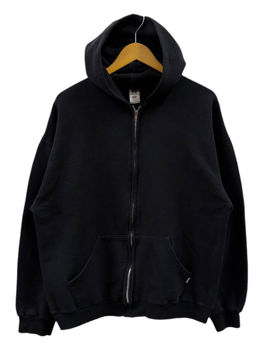 RUSSELL ATHLETIC (ラッセルアスレティック) 古着 00s ジップパーカー エルサルバドル製 Dri-POWER IDEALジッパー L ブラック メンズ/078拍卖
