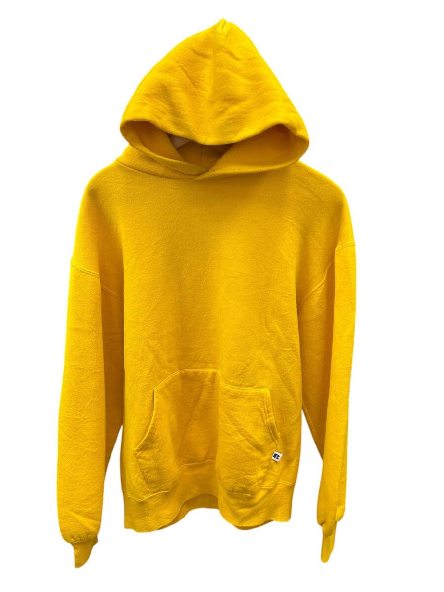 RUSSELL ATHLETIC (ラッセルアスレティック) 古着 80s 90s USA製 パーカー フーディー L イエロー メンズ/027拍卖
