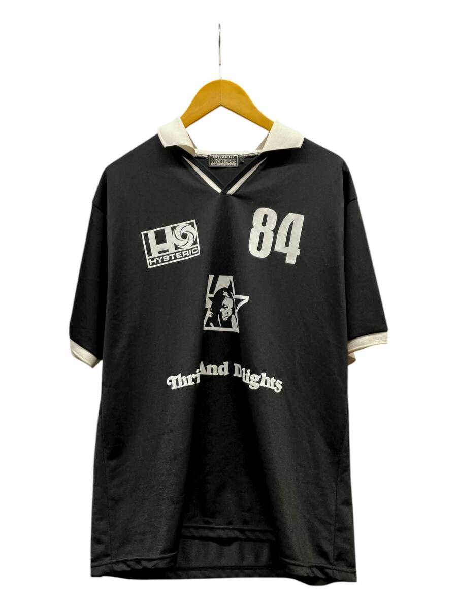 HYSTERIC GLAMOUR (ヒステリックグラマー) HYSTERIC 84 半袖 プリント シャツ 02241CH07 L ブラック メンズ/025拍卖