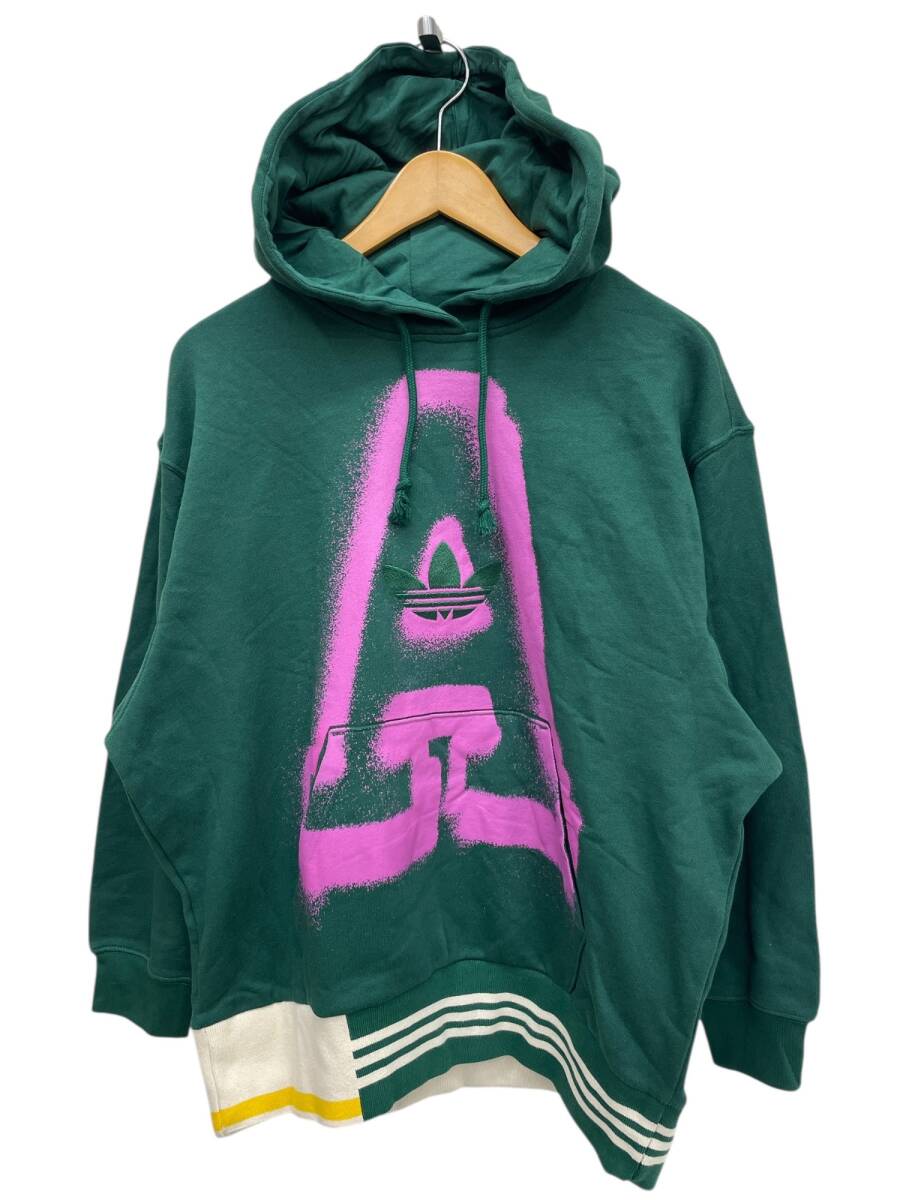 adidas Originals (アディダスオリジナルス) オーバーサイズフーディー スエットパーカー IC5237 M グリーン レディース/045拍卖