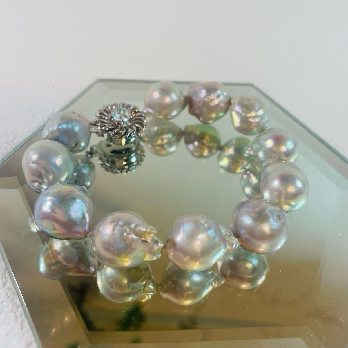 バロックパール pearl バロック真珠 アクセサリー ブレスレット 拍卖