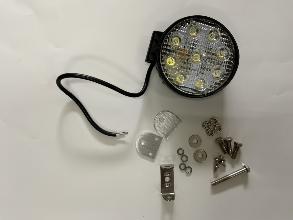 12006A 広角タイプ 高輝度 LED9個 12-24V兼用 作業灯 丸型27W拍卖