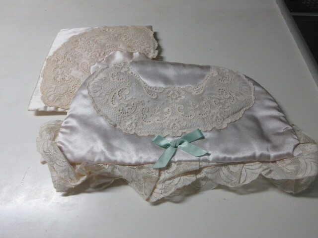 ■ハンドメイド■【ティーコゼ/ポットカバー】■豪華なフランスレース/ふかふか綿入りポットカバー&コースター付属■30cm×18cm■拍卖