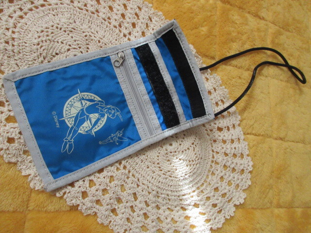 ■珍品■【三菱銀行 1970~80年代頃の贈り物】■ディズニーピーターパン/ポシェット/ミニショルダーバッグ/パスポート入れにも!■拍卖