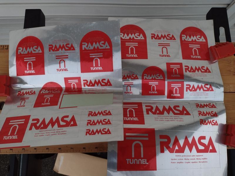 送料無料 RAMSA TUNNEL CLUB コラボ記念ステッカー トンネルクラブ ラムサ 40年ぐらい前の物です 松下 テクニクス 拍卖